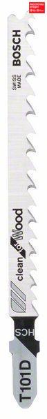 Пилочка для лобзика Bosch Clean for Wood T 101 D, 3 шт