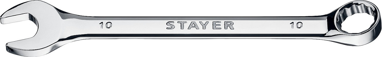 STAYER 10 мм, комбинированный гаечный ключ 27081-10_z01