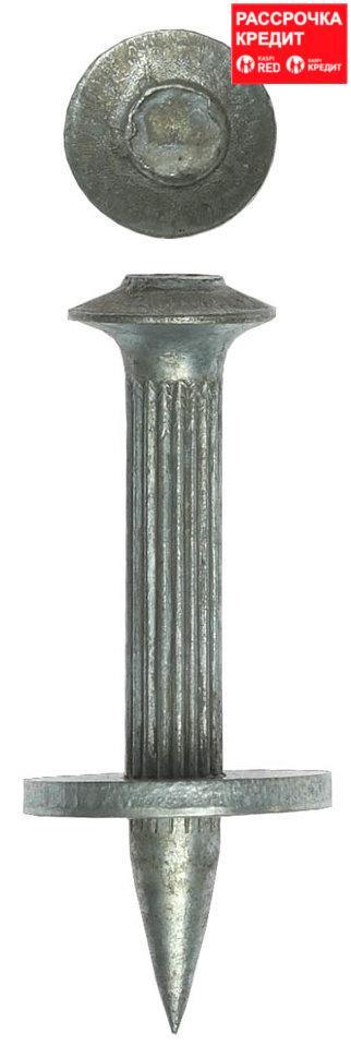 Дюбель гвоздевой оцинкованный, с насаженной шайбой, 40 х 3.7 мм, 15 шт, ЗУБР (3063-37-40)