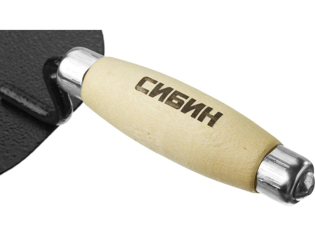 Кельма штукатура СИБИН 0820-3_z01, с деревянной усиленной ручкой, КШ - фото 3 - id-p108509527