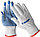ЗУБР L-XL, 13 класс, 10 пар, х/б, перчатки с точками увеличенного размера ТОЧКА+ 11451-K10 Профессионал, фото 2