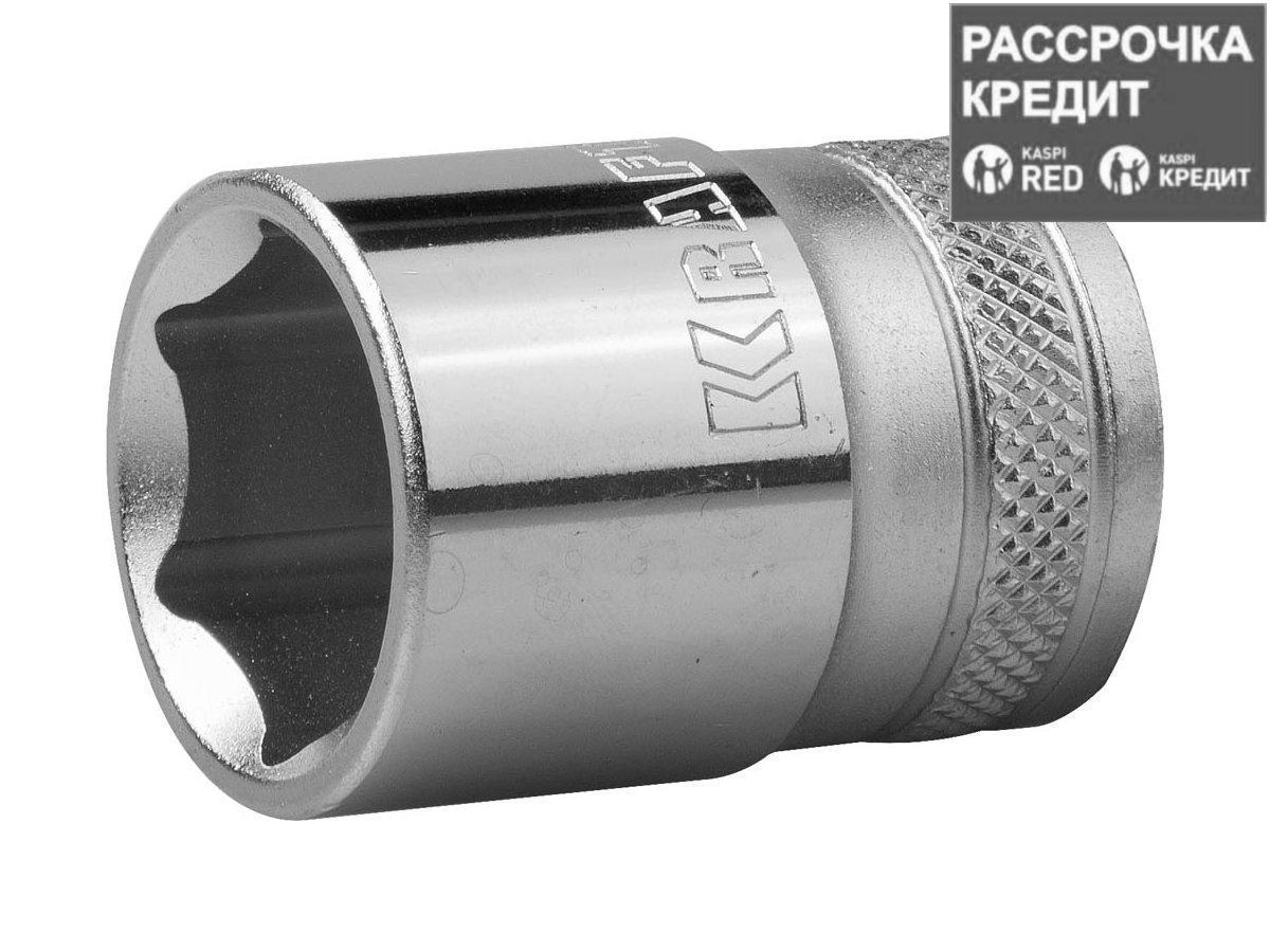Торцовая головка KRAFTOOL "INDUSTRIE QUALITAT", Cr-V, FLANK, хромосатинированная, 1/2", 21 мм (27805-21_z01)