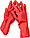 ЗУБР L, перчатки латексные хозяйственно-бытовые, повышенной прочности с х/б напылением, рифлёные ЛАТЕКС+, фото 2