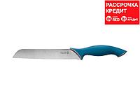 Нож LEGIONER "ITALICA" хлебный, эргономичная рукоятка, лезвие из нержавеющей стали, 200мм (47962)