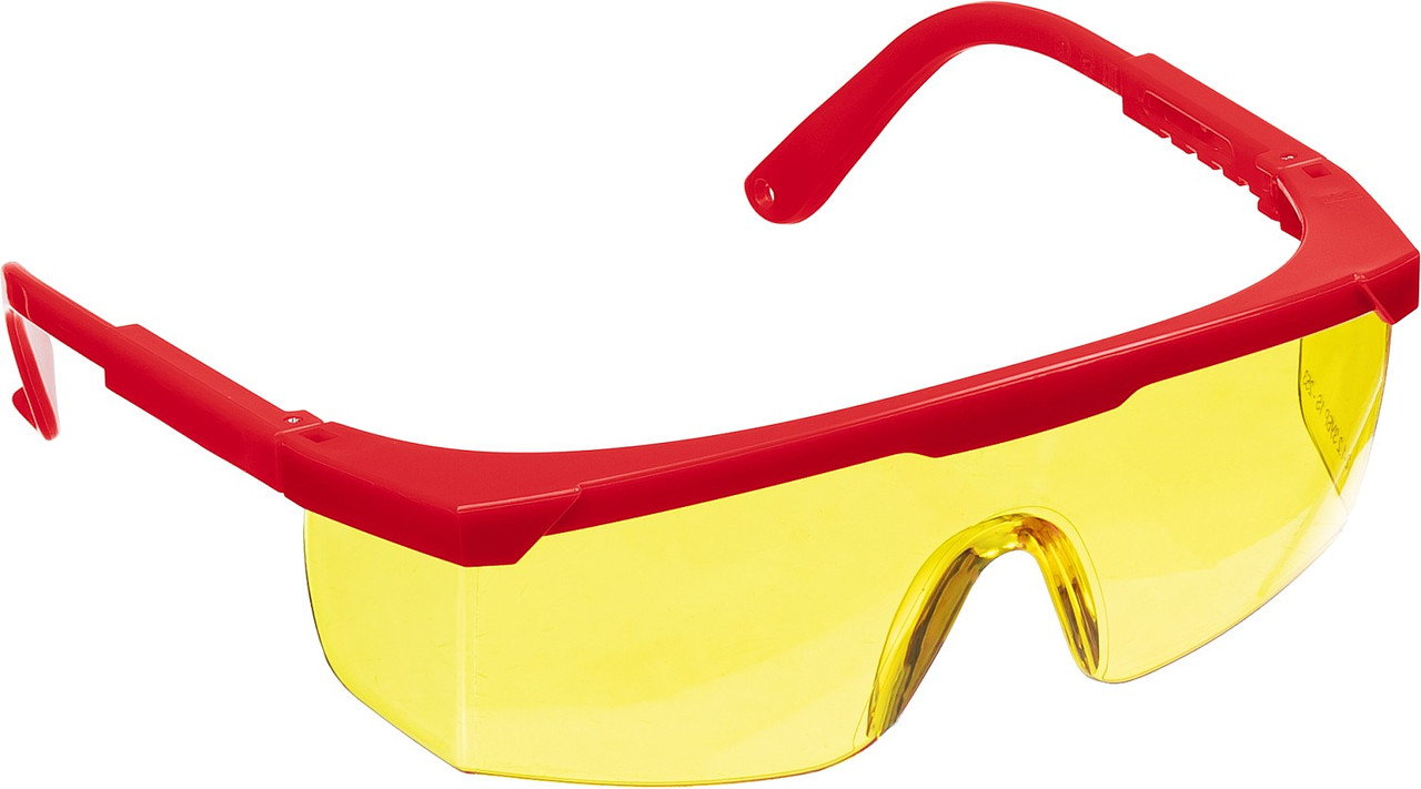 ЗУБР жёлтый, регулируемые по длине дужки, очки защитные Спектр 5 110329