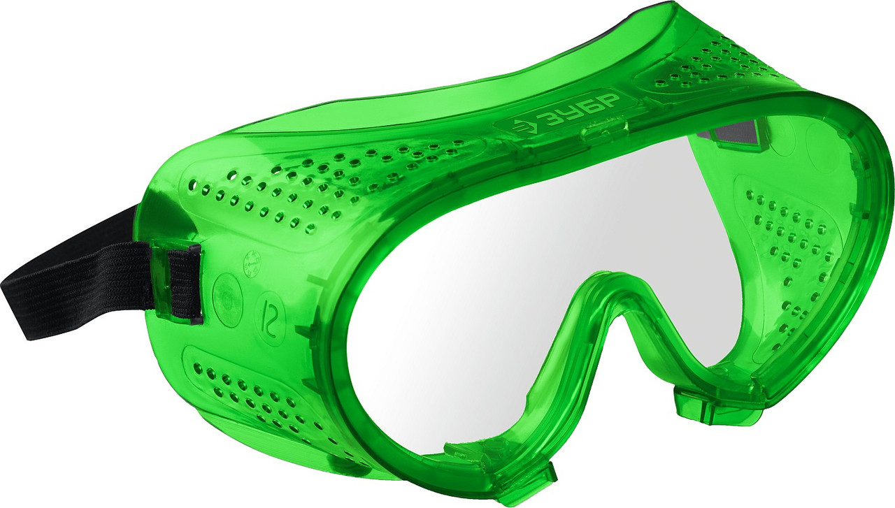 ЗУБР МАСТЕР 3, закрытого типа, ударопрочные очки защитные с прямой вентиляцией 11027_z01