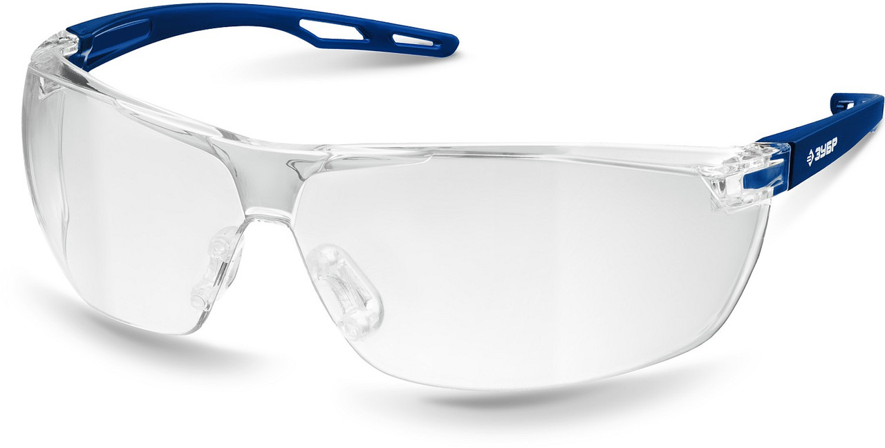 ЗУБР прозрачные, химическистойкие, защитные очки БОЛИД 110485