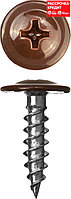 Саморезы ПШМ для листового металла, 25 х 4.2 мм, 400 шт, RAL-8017 шоколадно-коричневый, ЗУБР