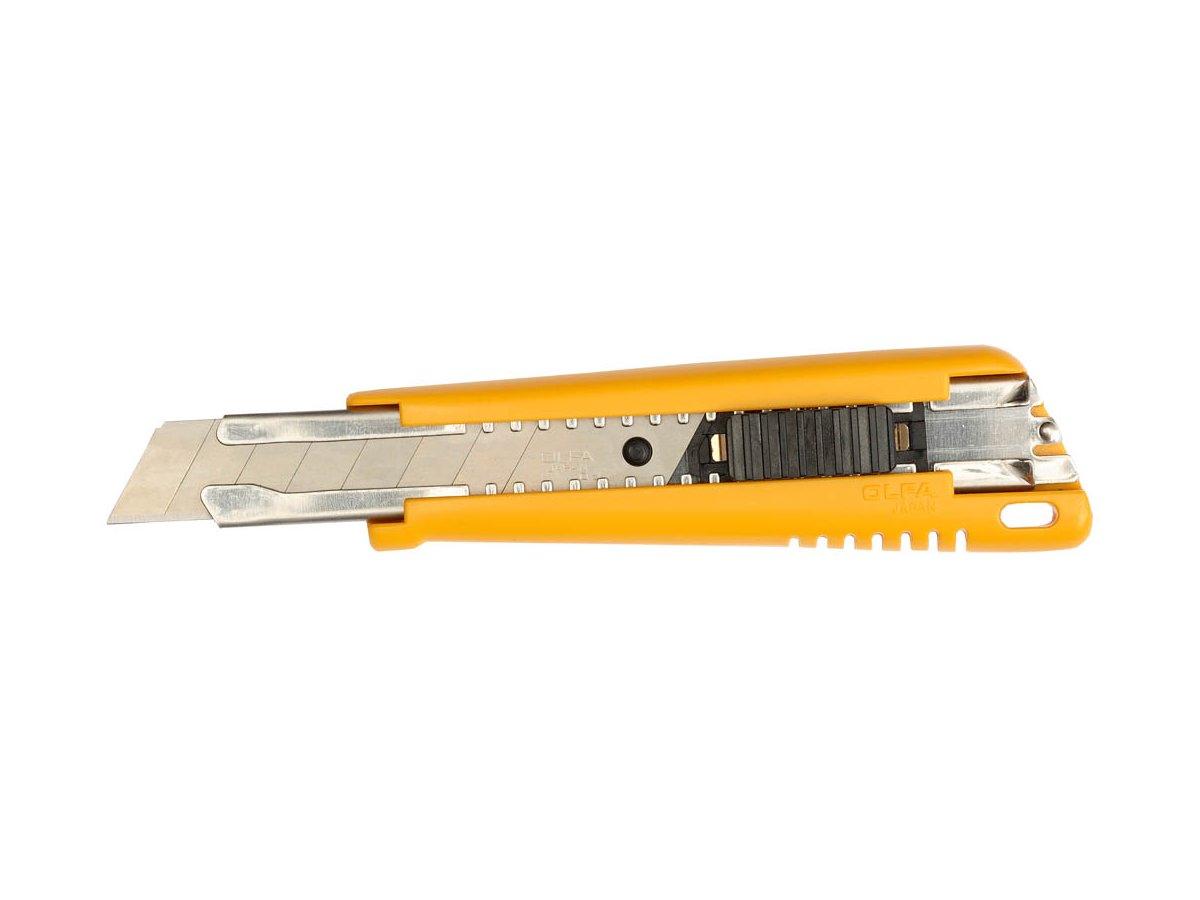 Нож OLFA с выдвижным лезвием, с автофиксатором, 18мм (OL-EXL) - фото 2 - id-p108513991