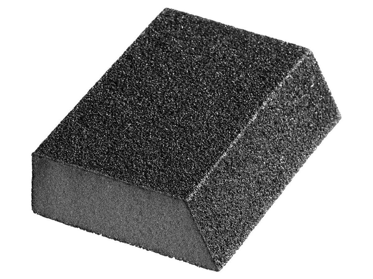 Губка шлифовальная STAYER "MASTER" угловая, зерно - оксид алюминия, Р120, 100 x 68 x 42 x 26 мм, средняя - фото 2 - id-p108513120