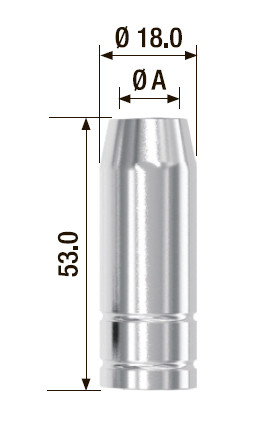 FUBAG Газовое сопло D= 12.0 мм FB 150 (5 шт.) - фото 2 - id-p108516817