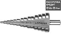STAYER 4-39мм, 14 ступеней, сверло ступенчатое, сталь HSS (29660-4-39-14)
