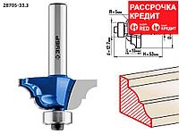 ЗУБР 33.3 x 13 мм, радиус 5 мм, фреза кромочная калевочная №4 28705-33.3 Профессионал