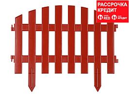 Забор декоративный GRINDA "АР ДЕКО", 28x300см, терракот (422203-T)