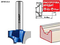 ЗУБР 25.4 x 14 мм, радиус 6.3 мм, фреза пазовая фасонная №1 28740-25.4 Профессионал