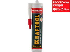 Герметик силиконовый KRAFTOOL красный, температуростойкий (от -62 С до 275 С), 300мл (41259)