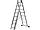 Лестница СИБИН универсальная, трехсекционная со стабилизатором, 8 ступеней (38833-08), фото 3