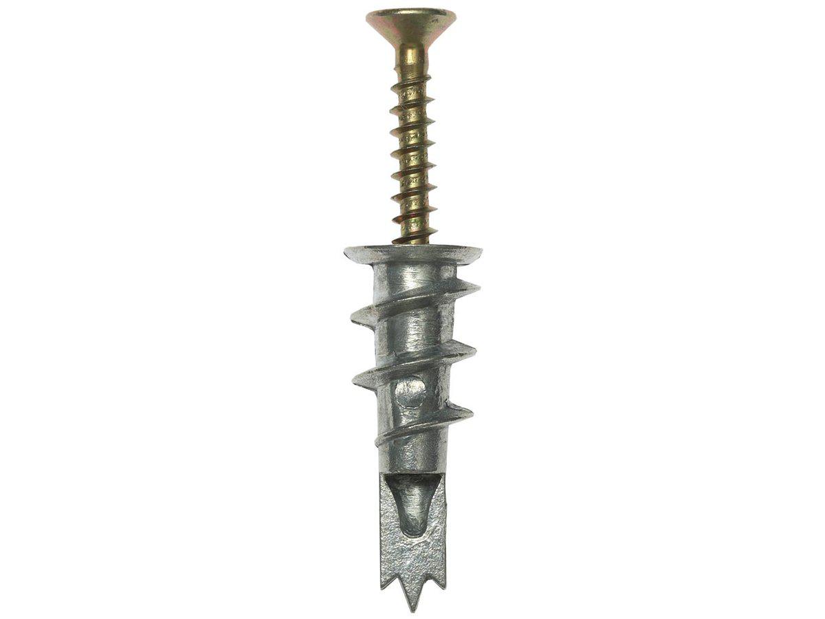 Дюбель металлический со сверлом, для гипсокартона, с оцинкованным саморезом, 33 мм, 3 шт, ЗУБР (4-301286) - фото 2 - id-p108515571