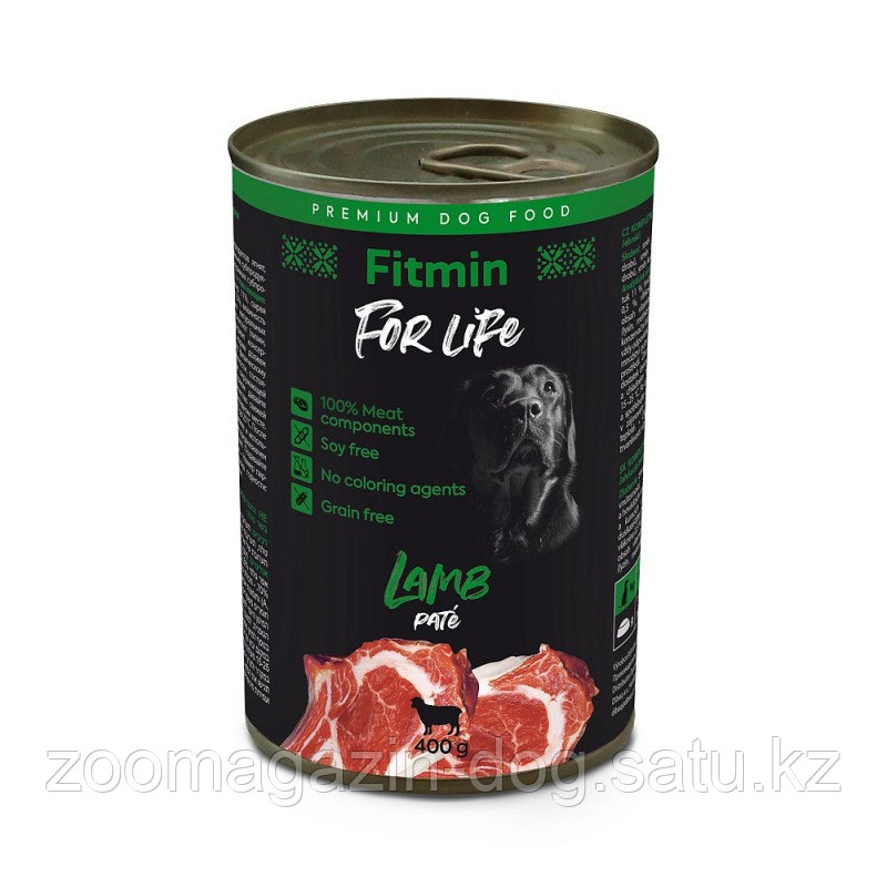 Fitmin For Life LAMB консервы для собак с ягненком, 400гр