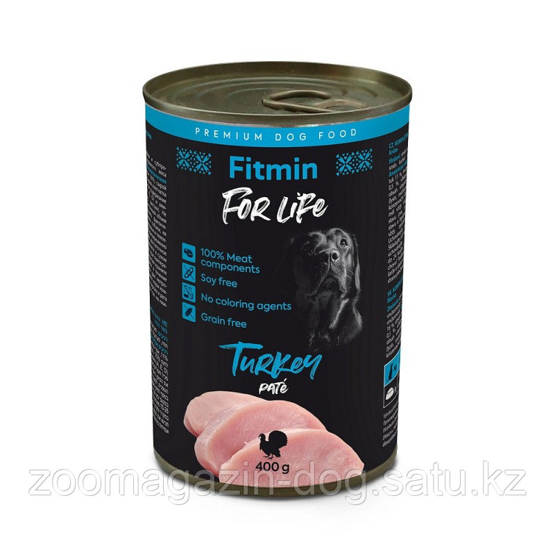 Fitmin For Life TURKEY консервы для собак с индейкой, 400гр