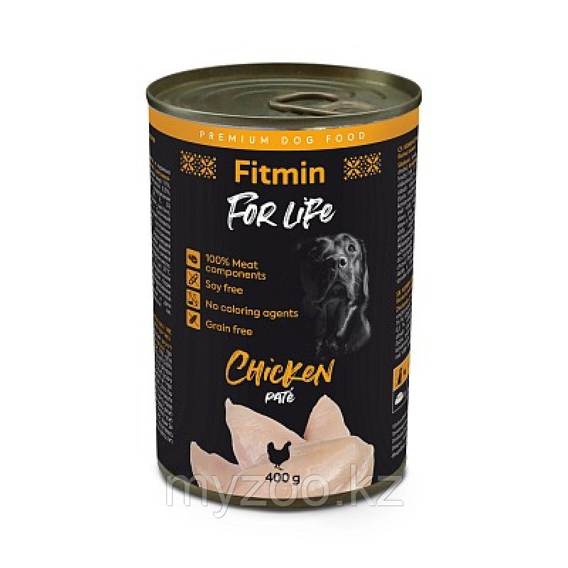 Fitmin For Life CHICKEN консервы для собак с курицей, 800гр