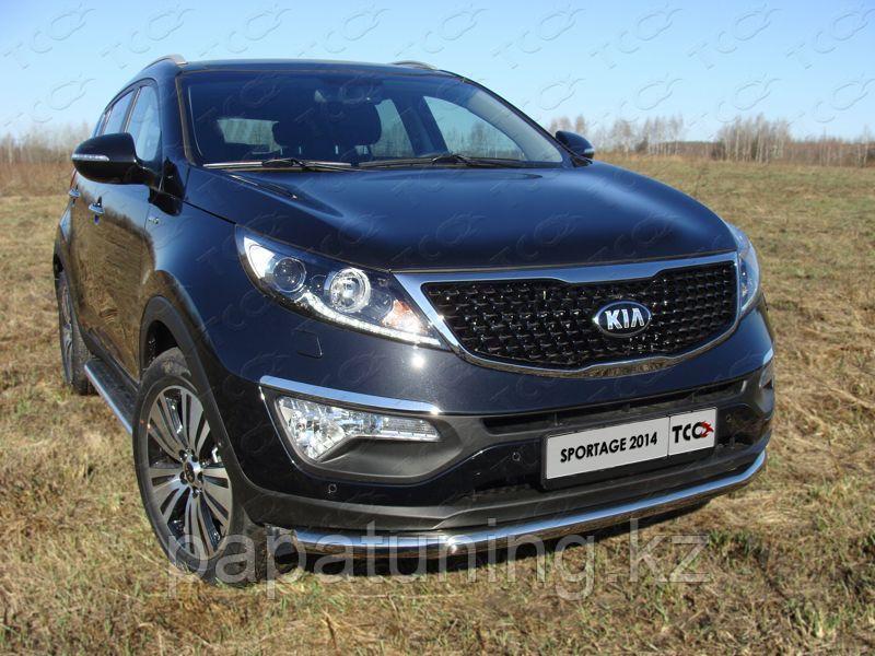 Защита передняя нижняя 60,3 мм ТСС для Kia Sportage 2014-2015