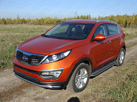 Защита передняя нижняя 60,3 мм ТСС для Kia Sportage 2010-2014