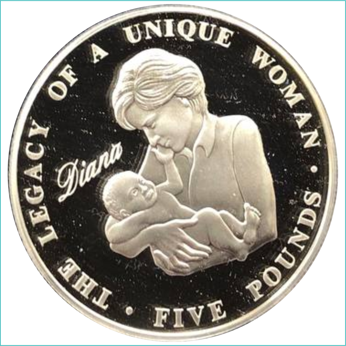 Монета "Леди Диана" (Олдерни. Великобритания)