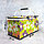 Корзинка для пикника холодильник ПВХ 48х26х25 зеленая, фото 2