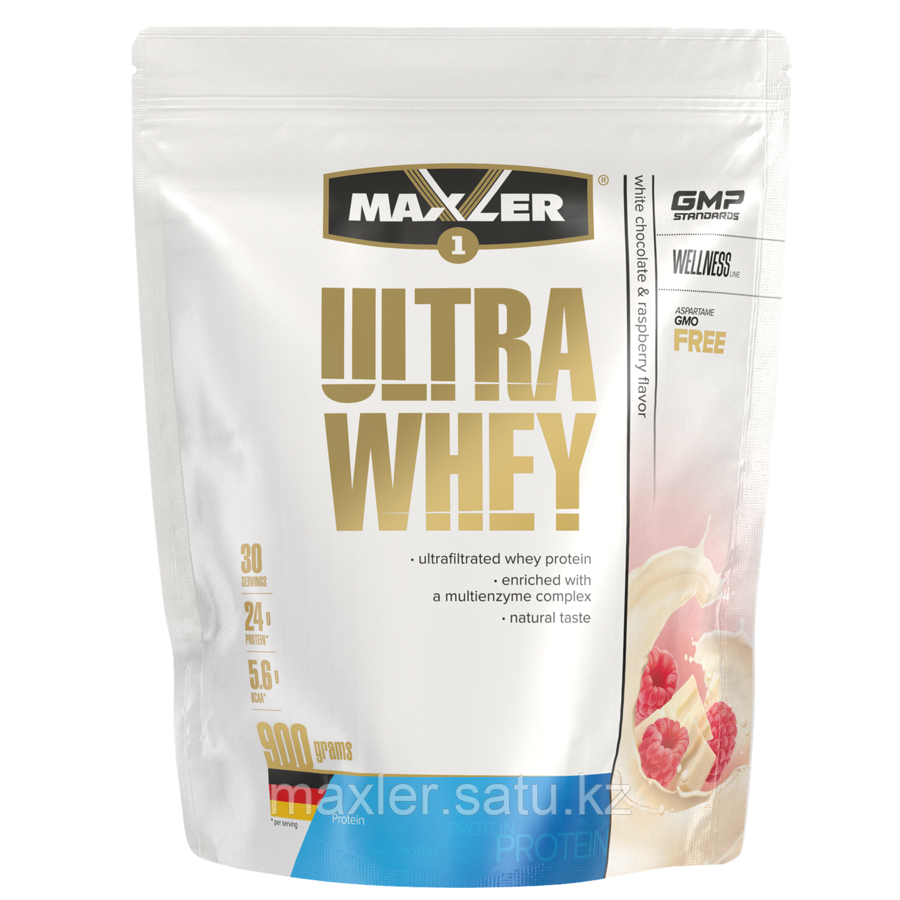 Maxler Ultra Whey Пакет 900г Белый Шоколад с Малиной - фото 1 - id-p108517506