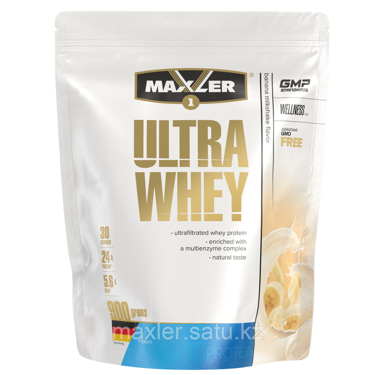 Maxler Ultra Whey Пакет 900г Банановый Молочный Коктейль - фото 1 - id-p108517505