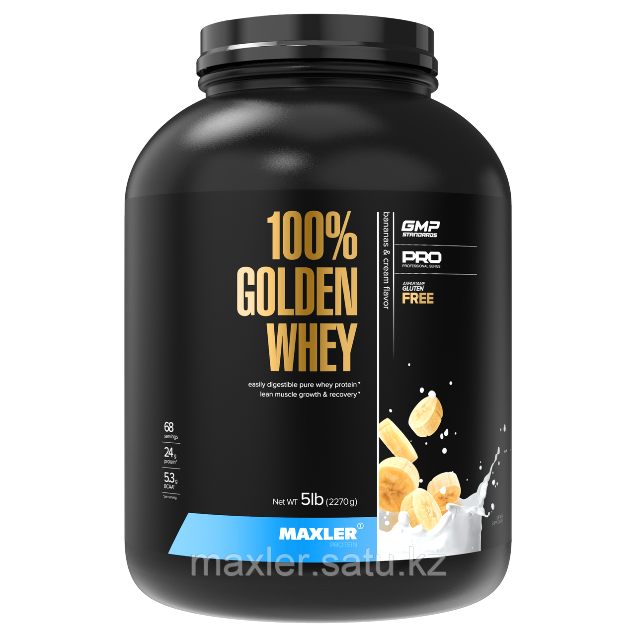 Протеин Maxler 100% Golden Whey 2270г Банановый Крем - фото 1 - id-p108426218