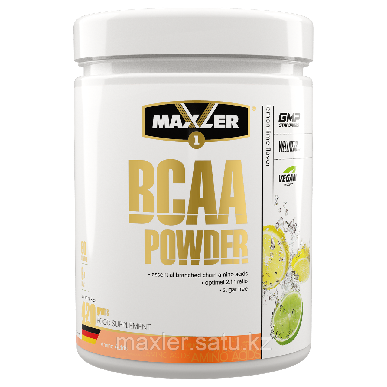 Maxler BCAA Powder Банка 420г Лимон-Лайм - фото 1 - id-p108425674