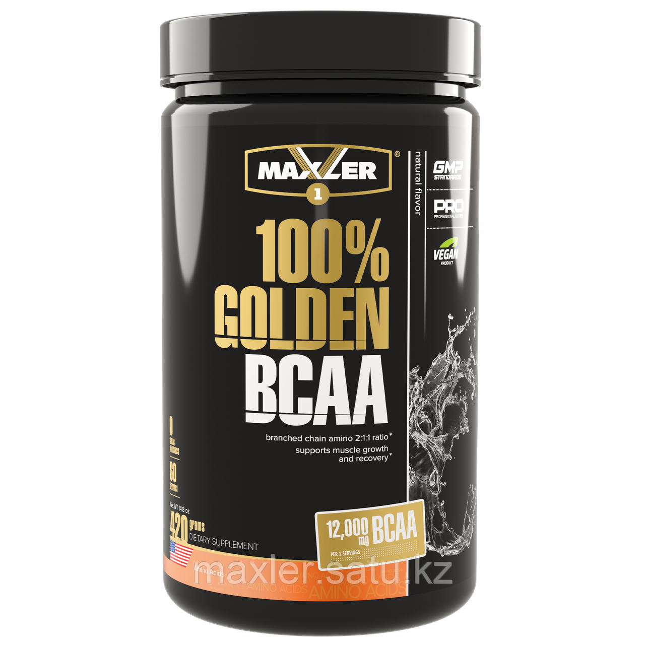 Maxler 100% Golden BCAA Банка 420г Натуральный - фото 1 - id-p108425529