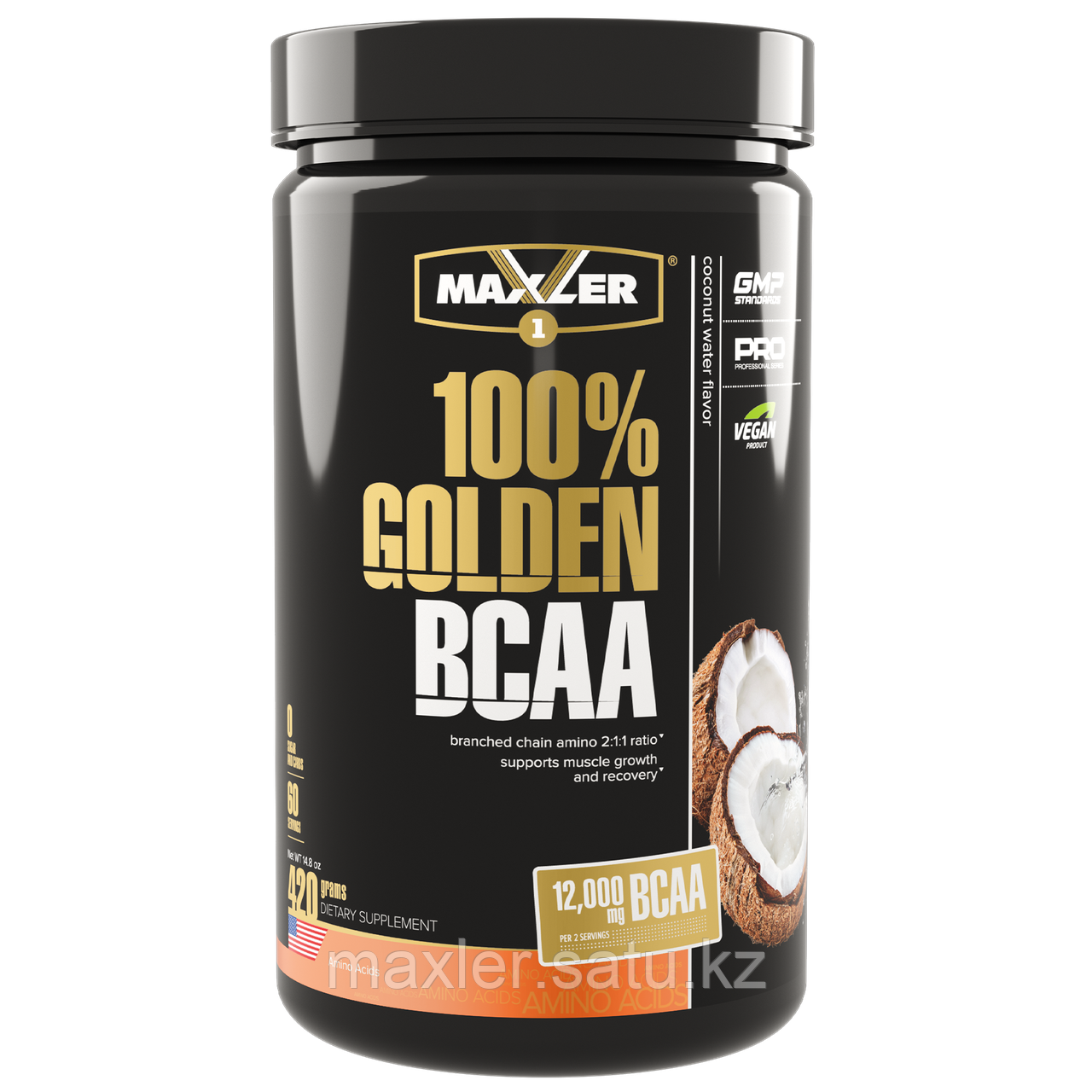 Maxler 100% Golden BCAA Банка 420г Кокосовая вода - фото 1 - id-p108424762