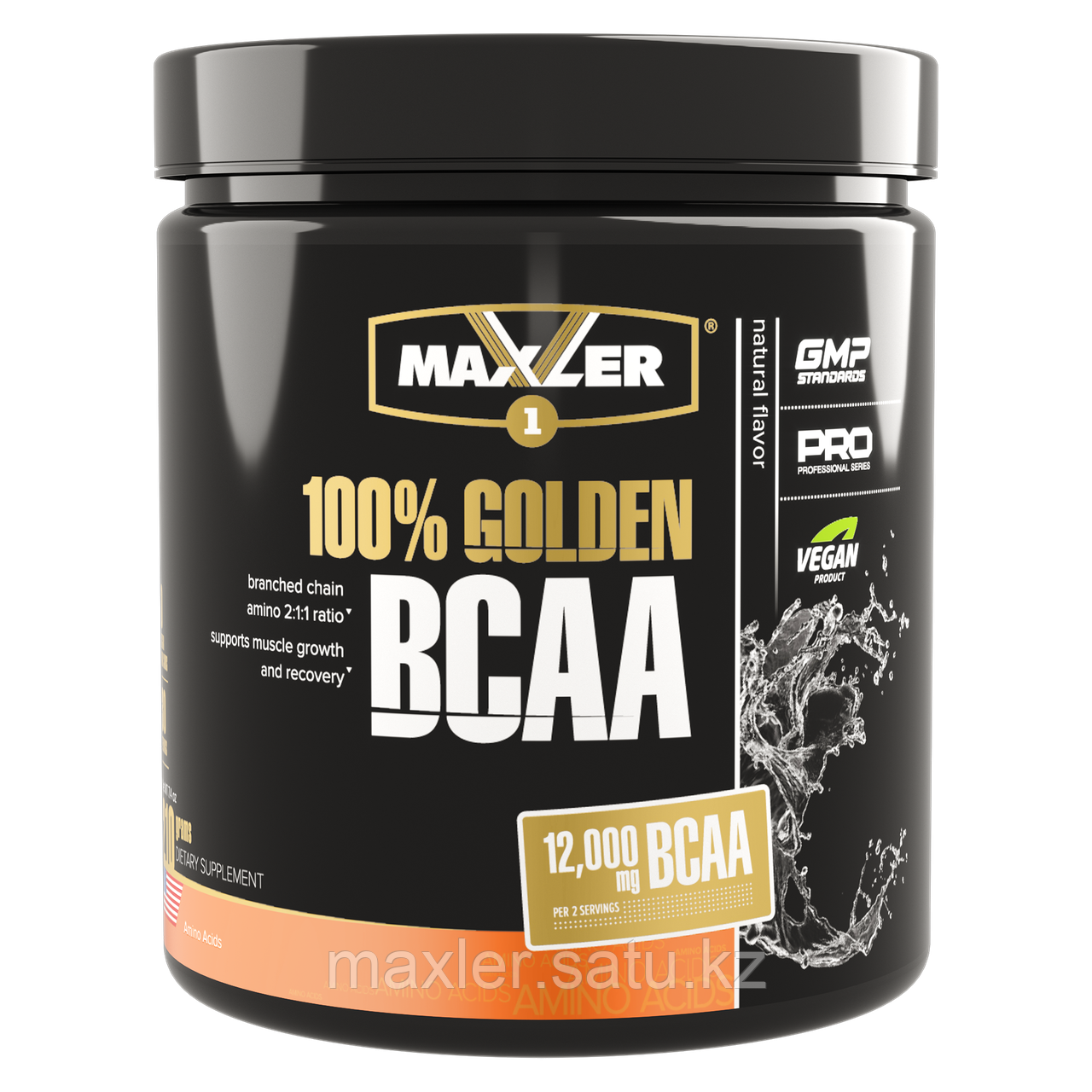 Maxler 100% Golden BCAA Банка 210г Натуральный - фото 1 - id-p108424756