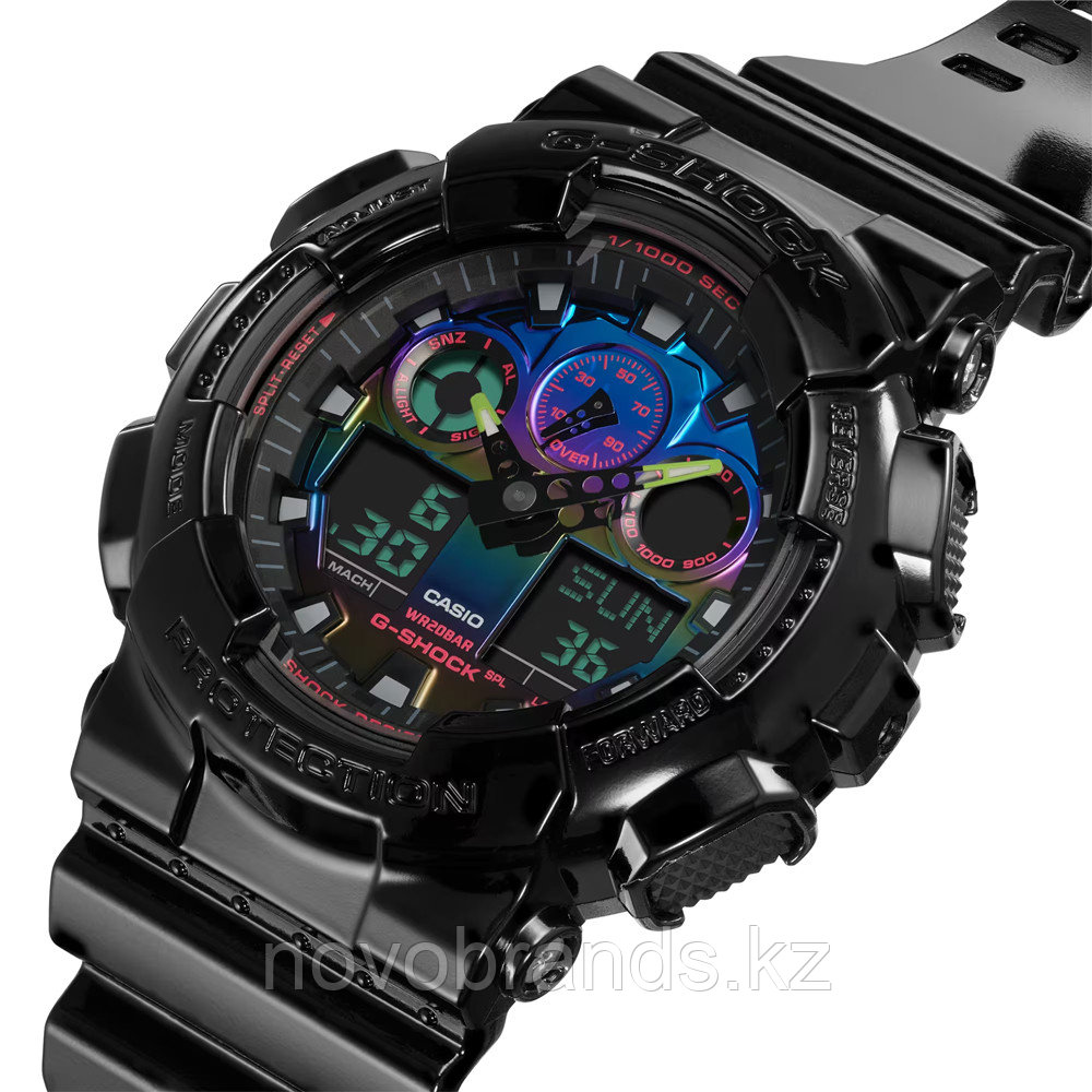 Часы Casio G-Shock GA-100RGB-1AER - фото 3 - id-p108518122