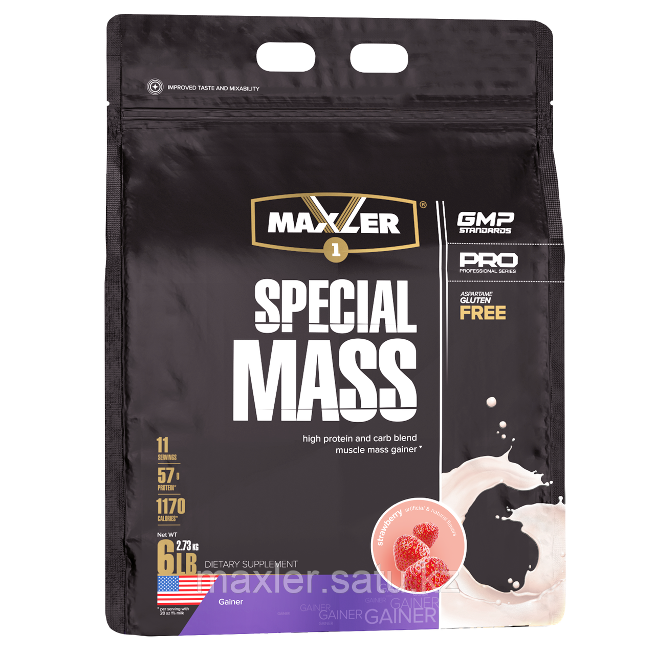 Maxler Special Mass Пакет 2730г Клубника - фото 1 - id-p108517902