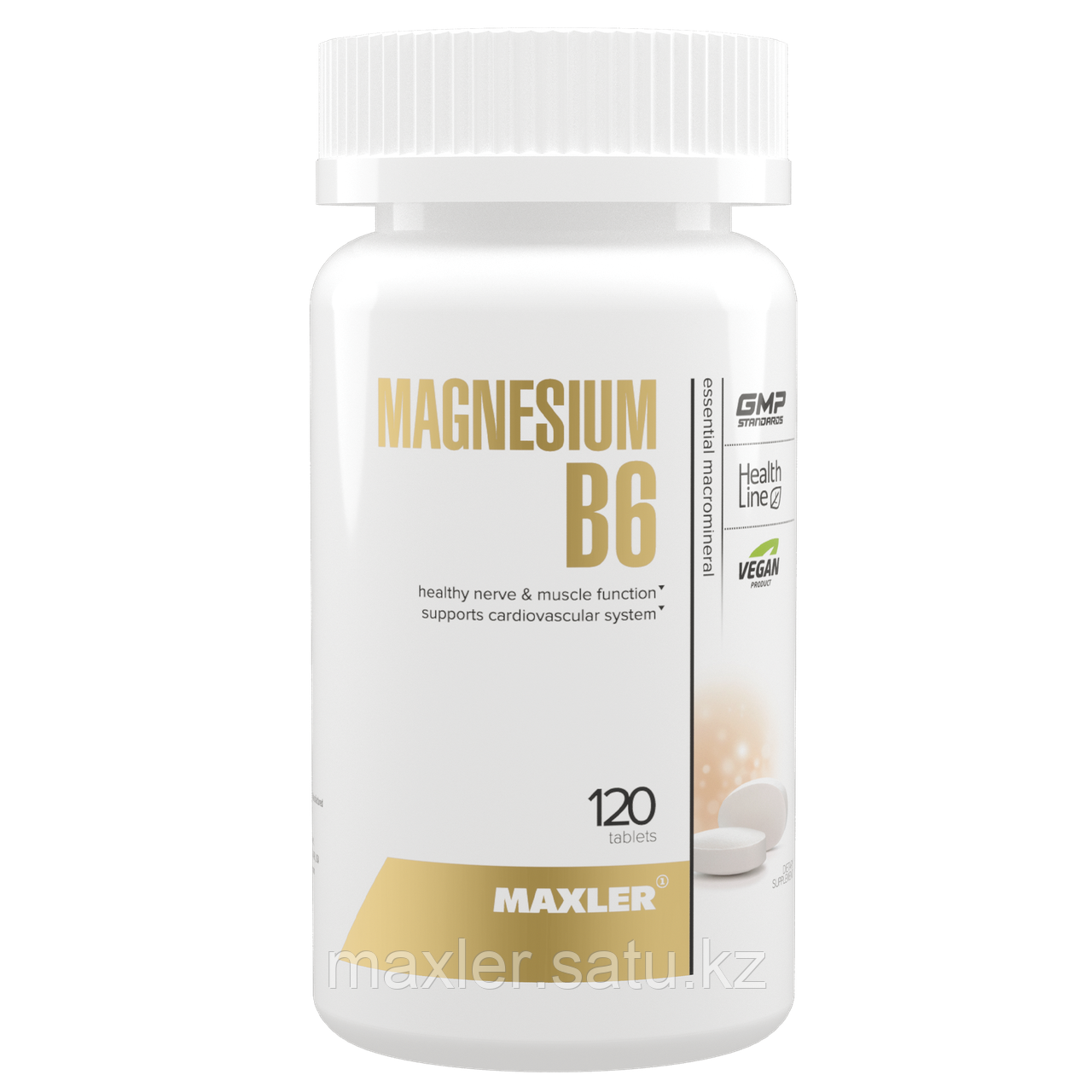 Магний и витамин B6 Maxler Magnesium B6 120 таблеток - фото 1 - id-p108517891