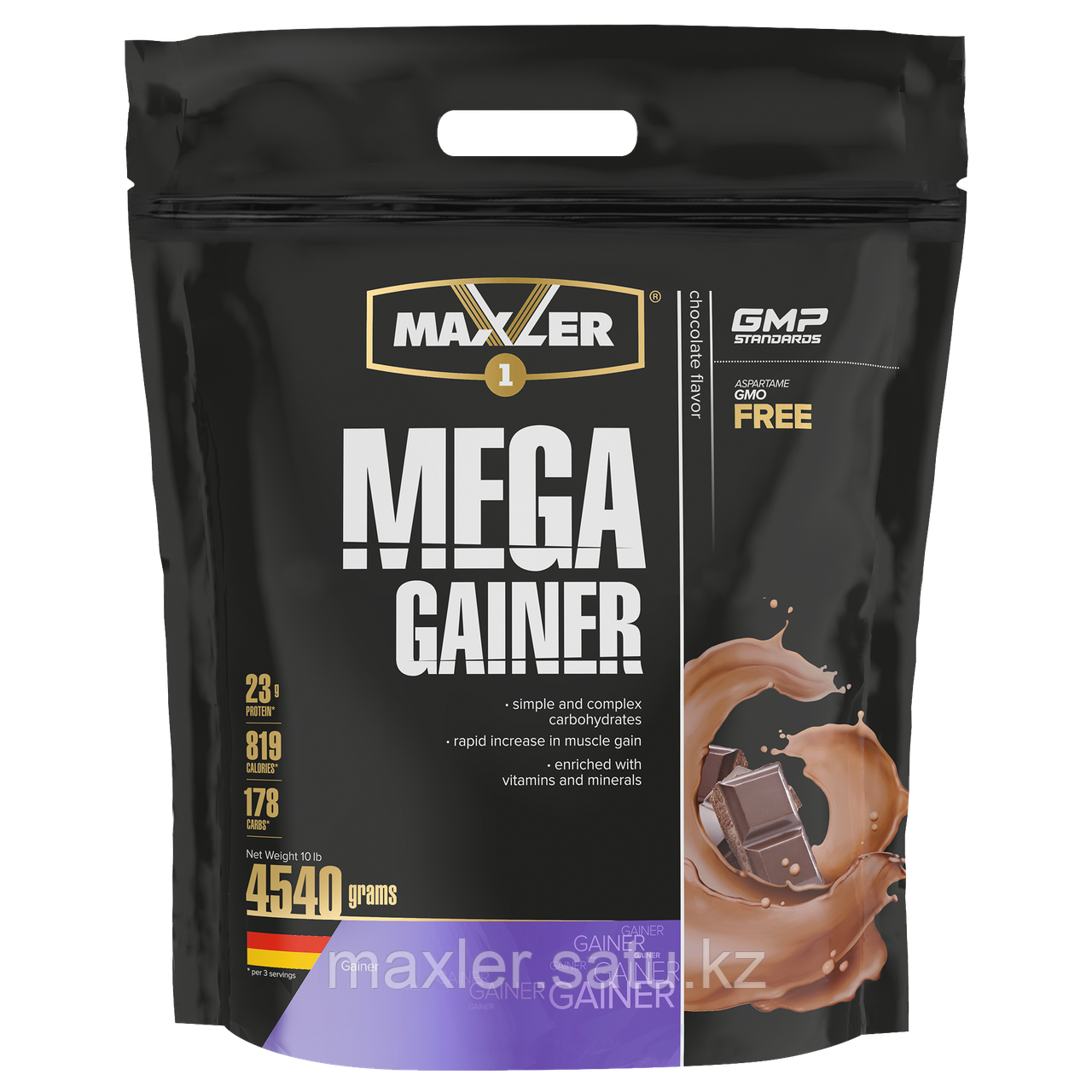 Maxler Mega Gainer Пакет 4540г Шоколад - фото 1 - id-p108517899