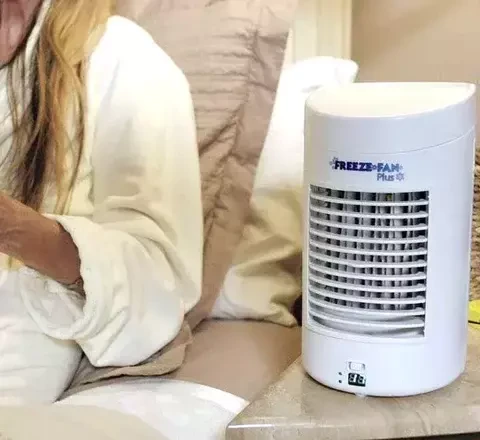 Миникондиционер-охладитель воздуха настольный FREEZE FAN+ с питанием от сети | батарей - фото 6 - id-p108518928