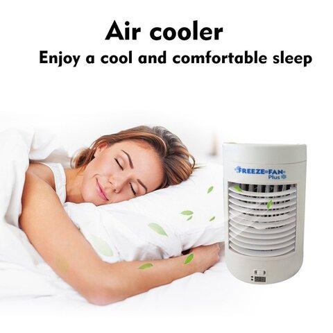 Миникондиционер-охладитель воздуха настольный FREEZE FAN+ с питанием от сети | батарей - фото 3 - id-p108518929