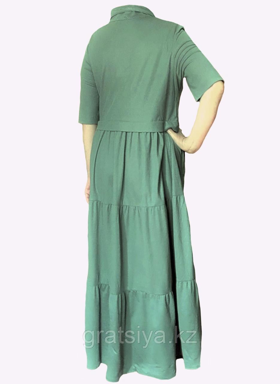 Длинное Платье Свободного Кроя Больших размеров 50-56 размера - фото 4 - id-p98957991