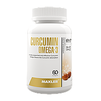 Жирные кислоты Maxler Curcumin Omega-3 60 капсул