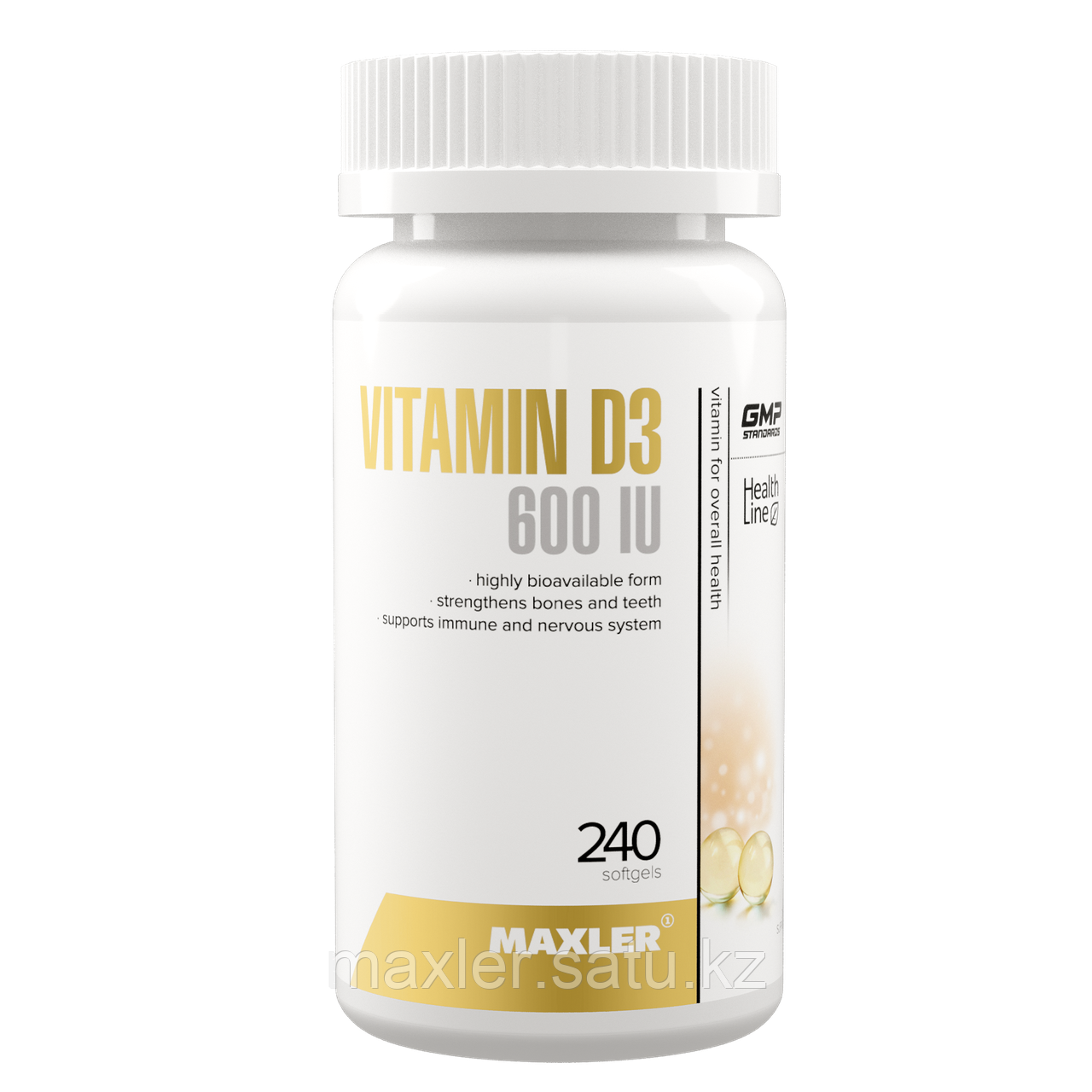 Витамин Д3 Maxler Vitamin D3 600IU 240 капсул - фото 1 - id-p108531507