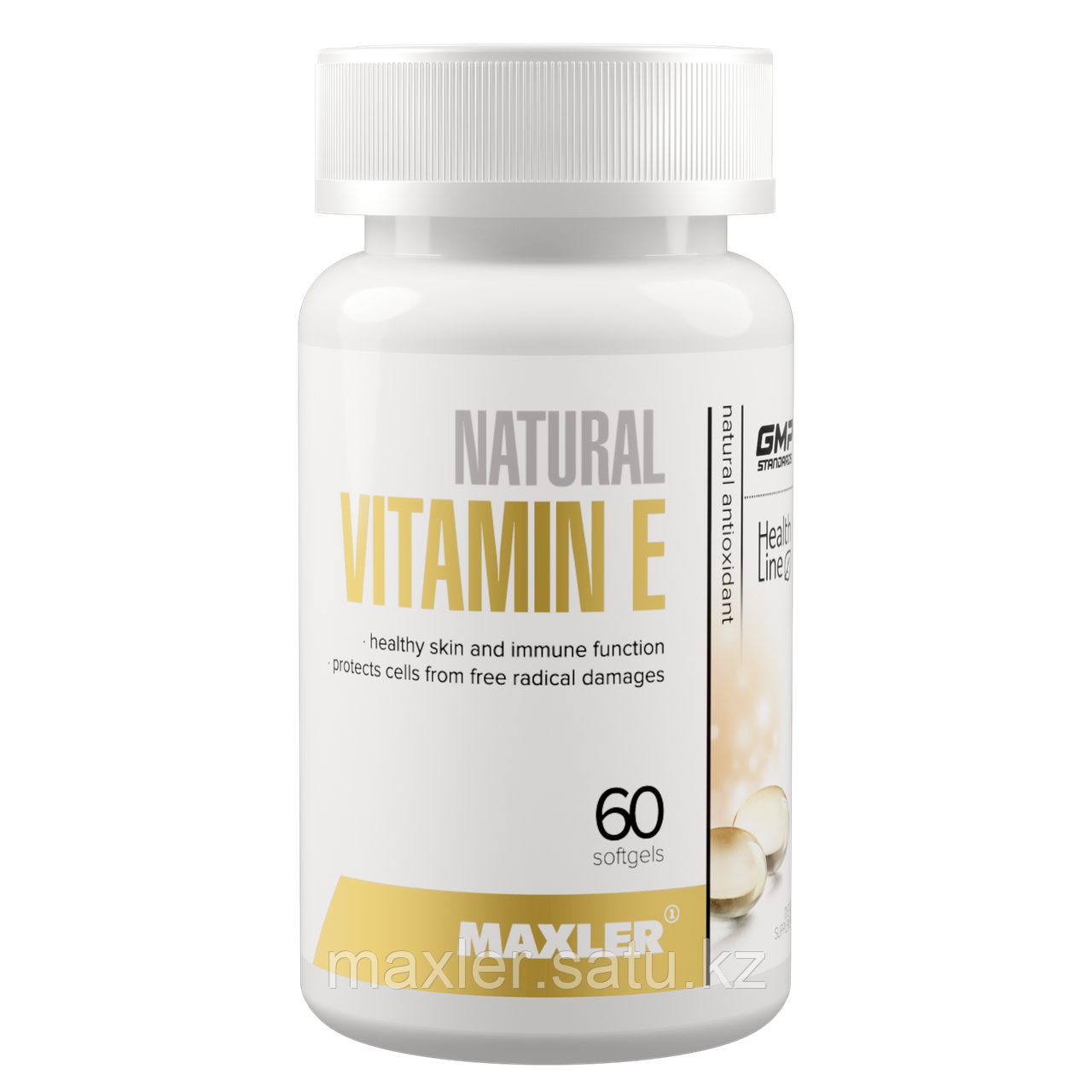 Витамин E Maxler Vitamin E 60 капсул - фото 1 - id-p108531506