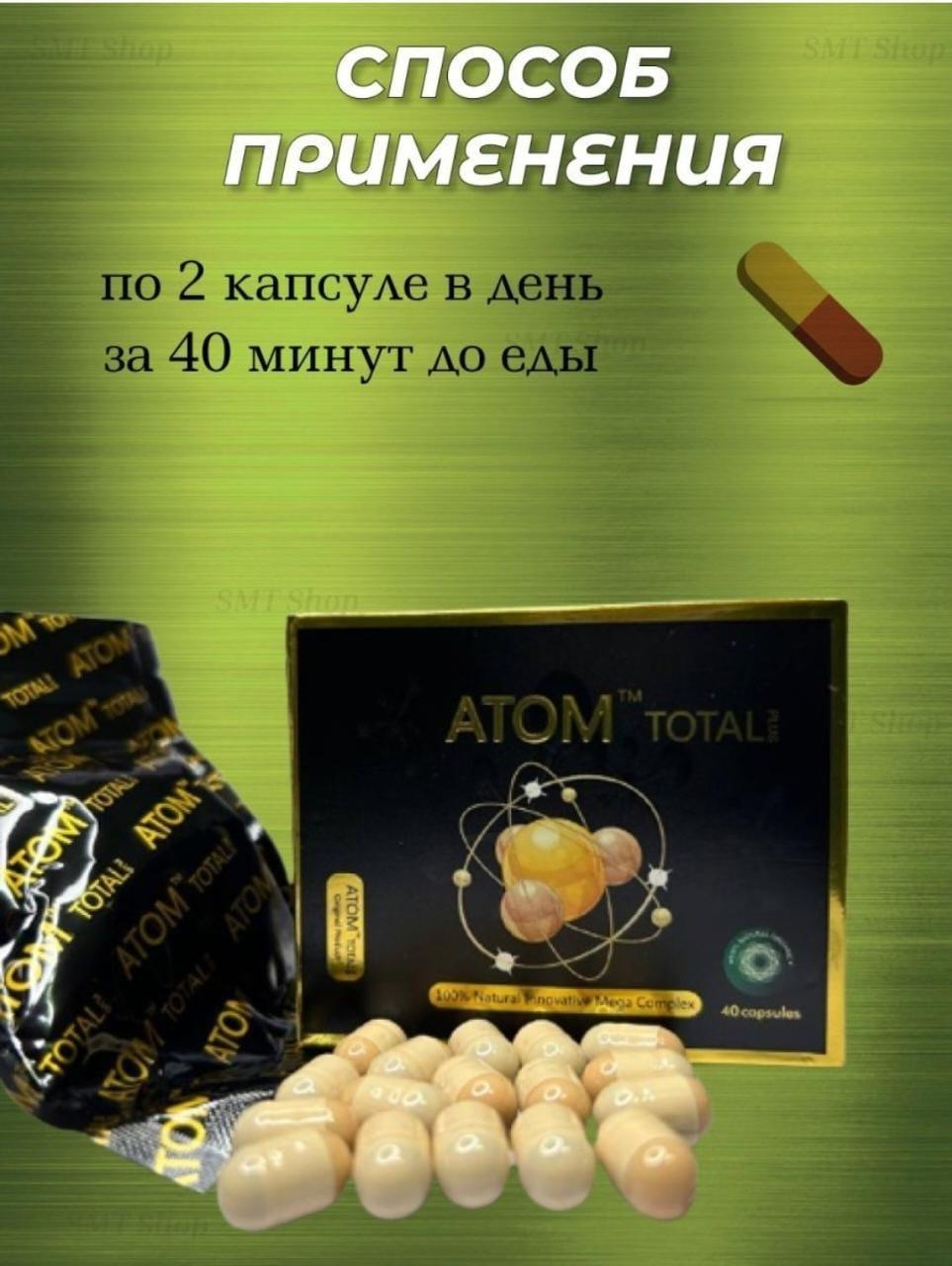 Atom Total Plus эффективные капсулы для похудения - фото 1 - id-p108533020