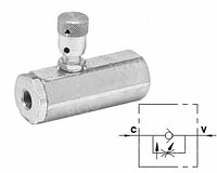 Регулятор расхода 1-но сторонний VRFU90 3/8 compensato