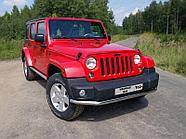 Защита передняя нижняя 60,3 мм ТСС для Jeep Wrangler 5D (3.6, JK) 2006-2018