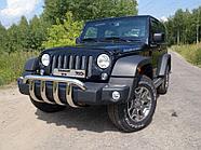 Защита передняя (кенгурин) 60,3 мм ТСС для Jeep Wrangler 3D (3.6, JK) 2006-2018